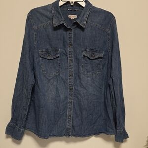 Merona Blue Denim Shirt